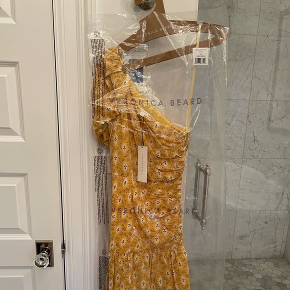 Veronica Beard Virginia One-Shoulder Dress - Picture 6 of 7